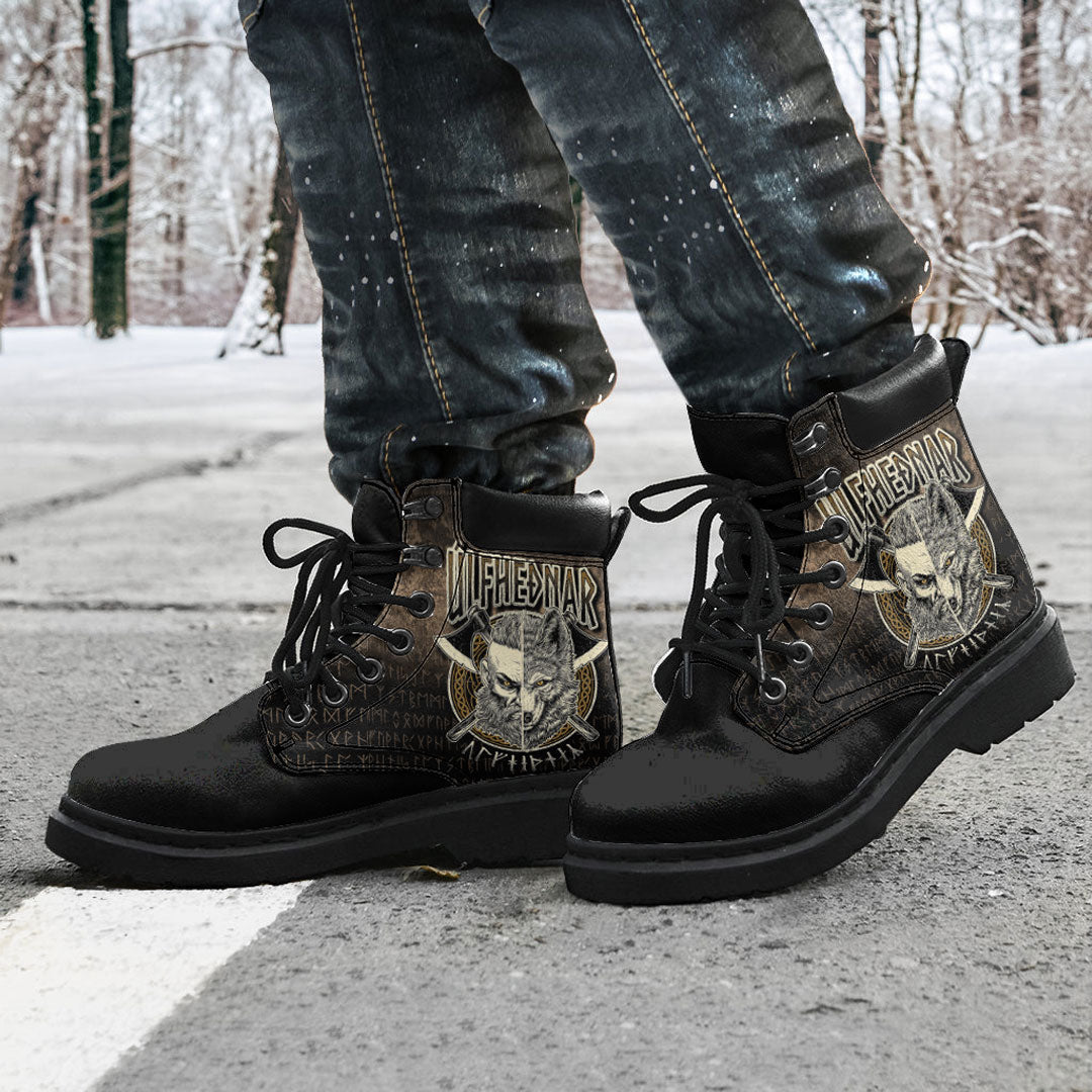 Viking All Season Boots Norse Viking Wolf Ulfhednar Pagan Warrior Ulfhedinn