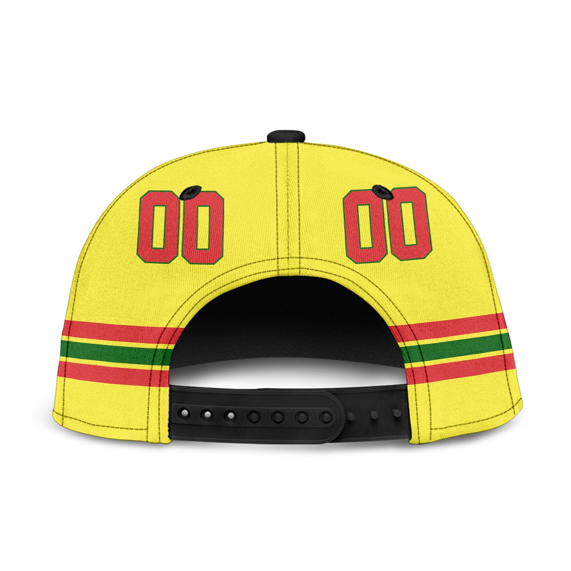 North Macedonia Snapback Hat Flag & Coat Of Arms Hockey Style