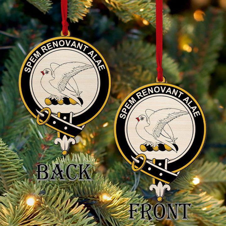 Norvel (or Norvill) Clan Badge Wood Acrylic Ornament