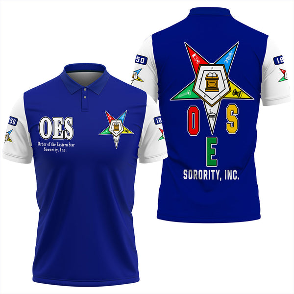 Order Of The Eastern Star Varsity Polo Shirt T09