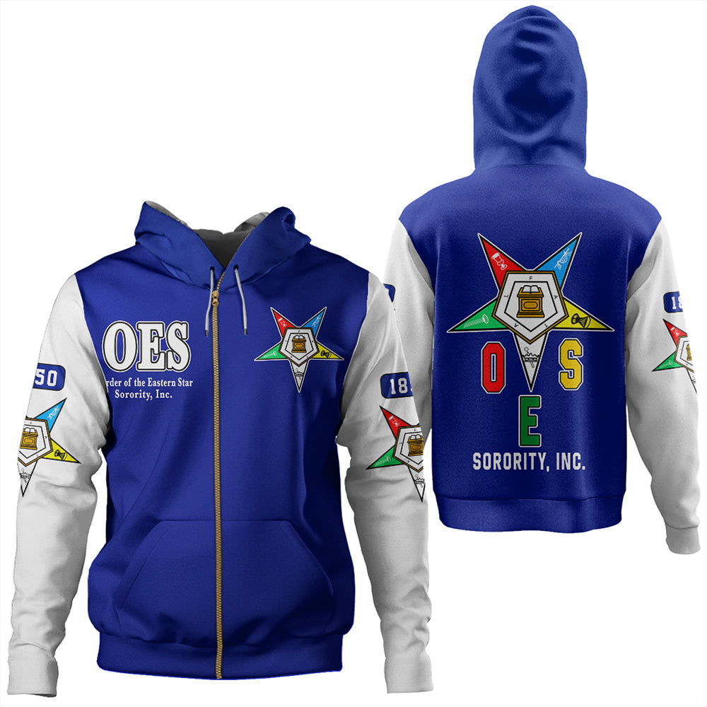 Order Of The Eastern Star Varsity Zip Hoodie T09