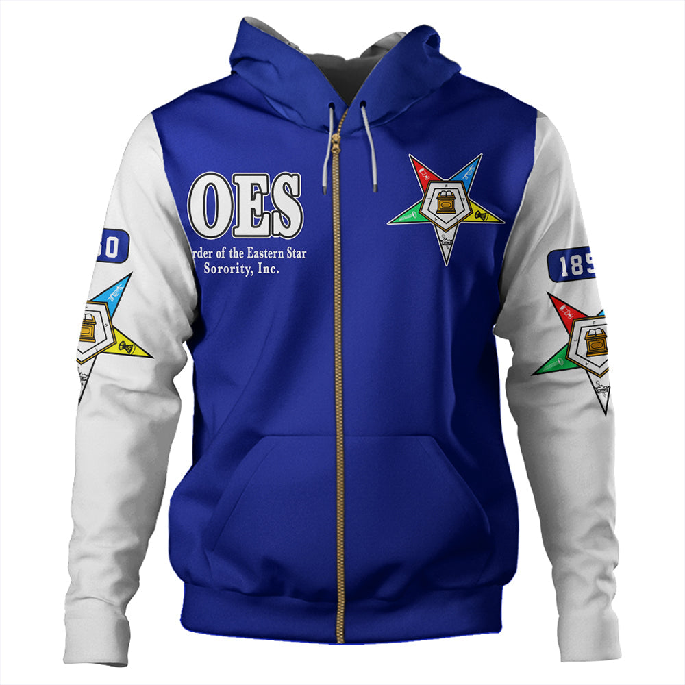 Order Of The Eastern Star Varsity Zip Hoodie T09