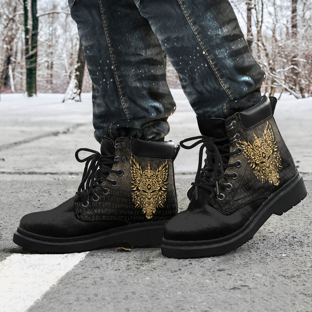 Viking All Season Boots Odin The Allfather Asgard God And Chief Of Aesir