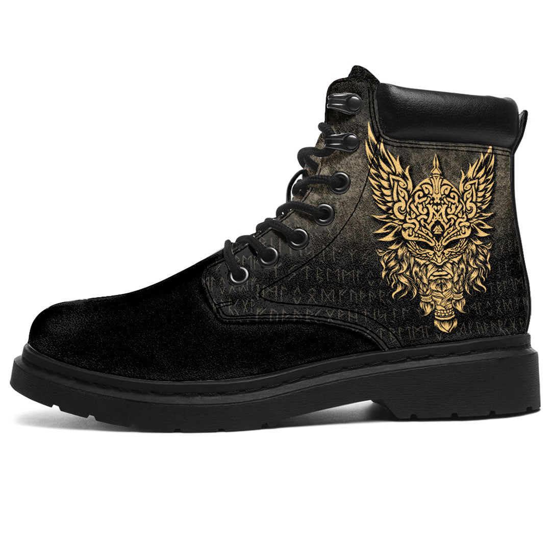 Viking All Season Boots Odin The Allfather Asgard God And Chief Of Aesir