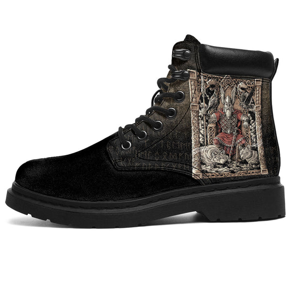 Viking All Season Boots Odin on Throne