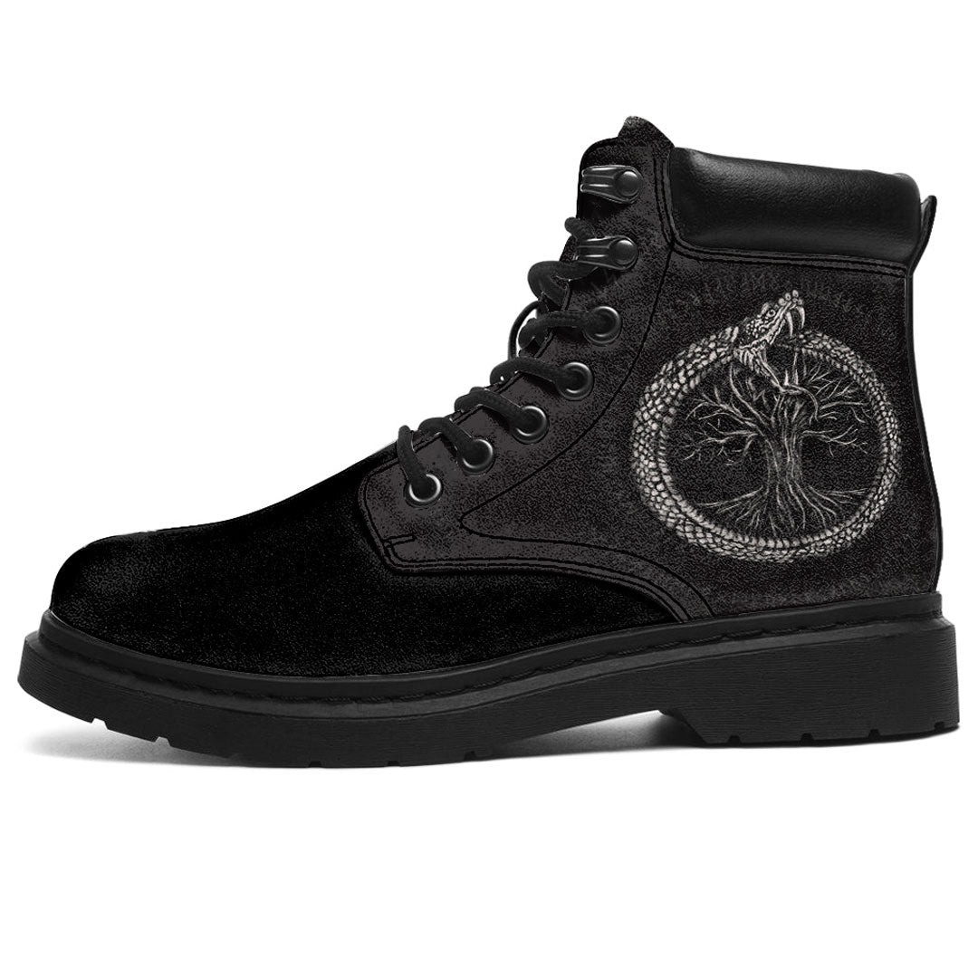 Viking All Season Boots Ouroboros with Tree of Life