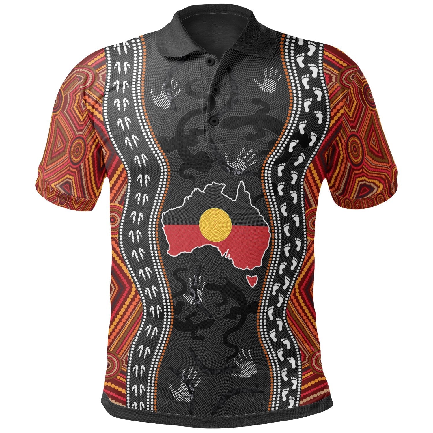 Aboriginal Polo - Australia Indigenous Map Polo Shirt