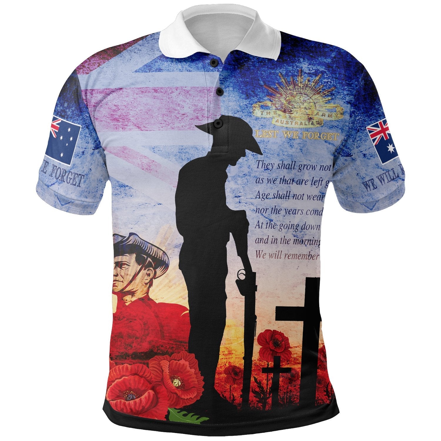 Anzac Polo - Anzac 2022 Lest We Forget The Australian Army Polo Shirt