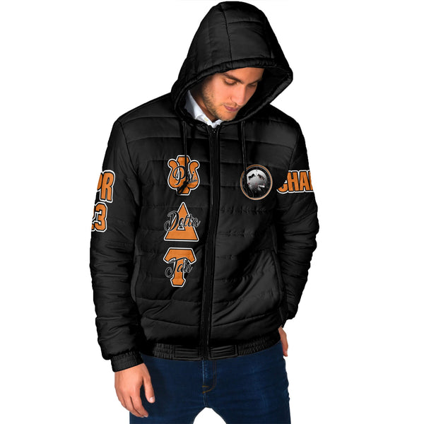 Fraternity Jacket - Personalized Psi Delta Tau Men Hooded Padded Jacket Original Dark Style