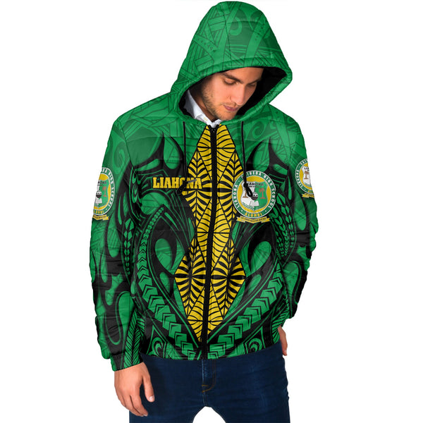 Custom Tonga Liahona High School Men Hooded Padded Jacket