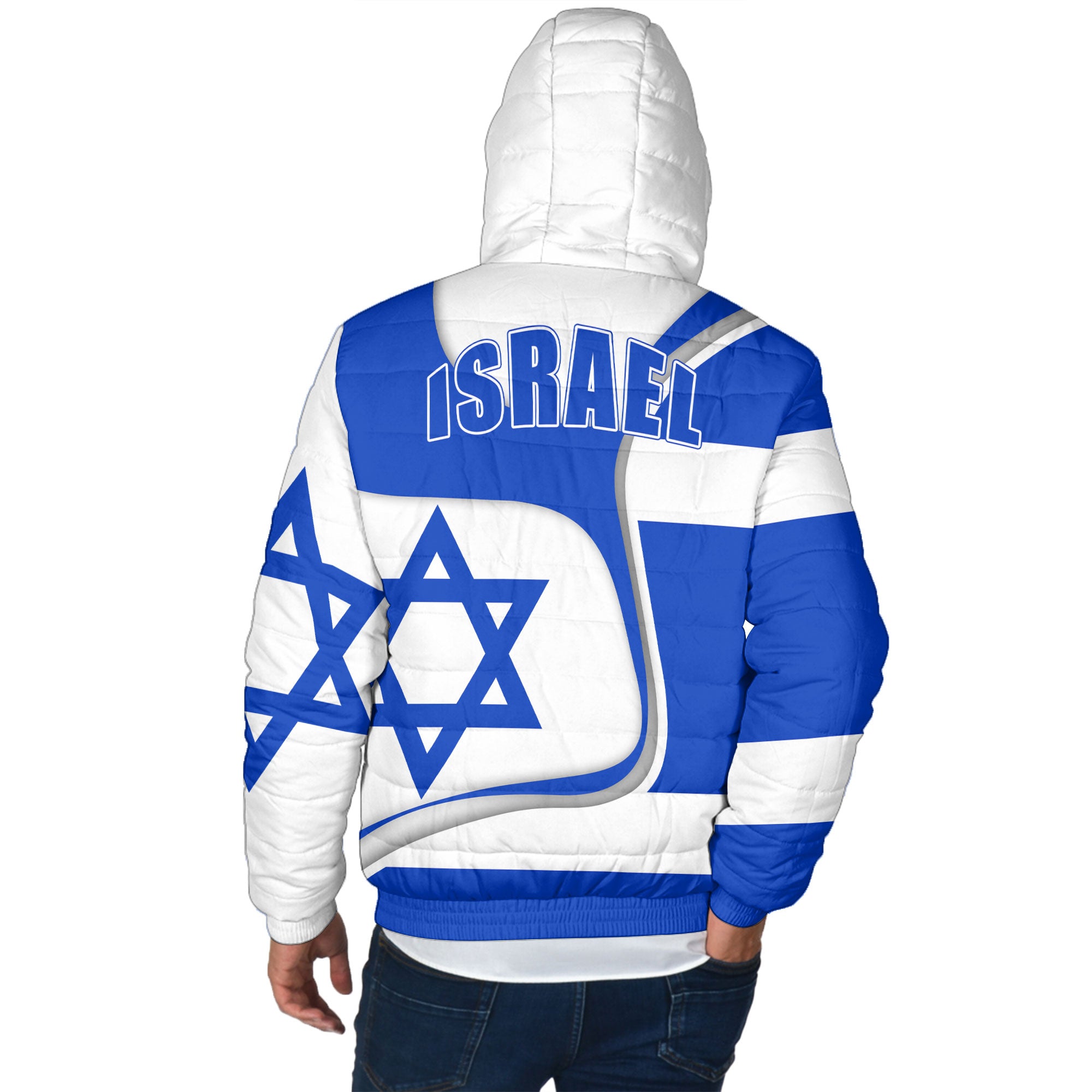 Israel Men Hooded Padded Jacket Map & Defense Forces Style – To The Closet