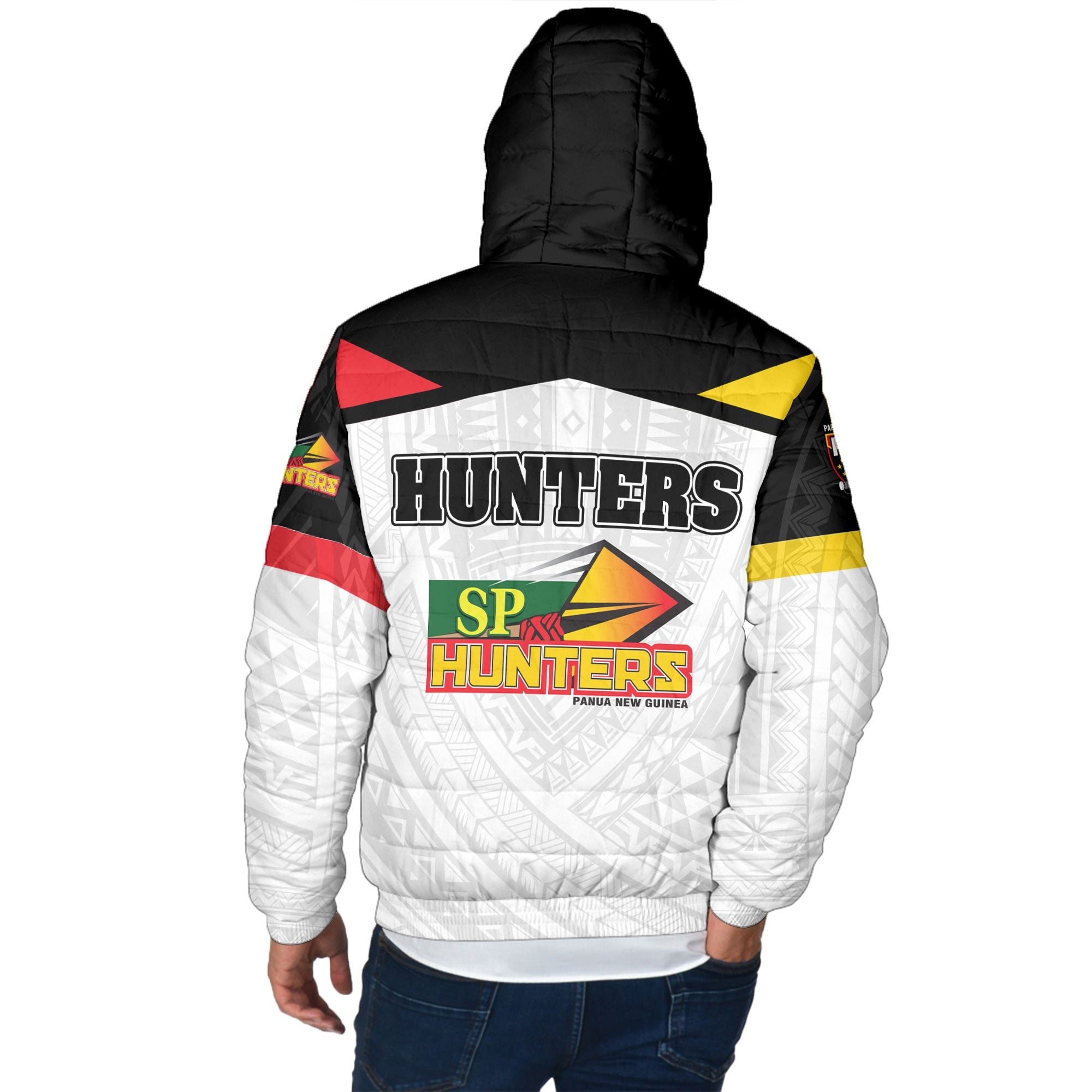 Papua New Guinea Rugby Hunters Men Hooded Padded Jacket