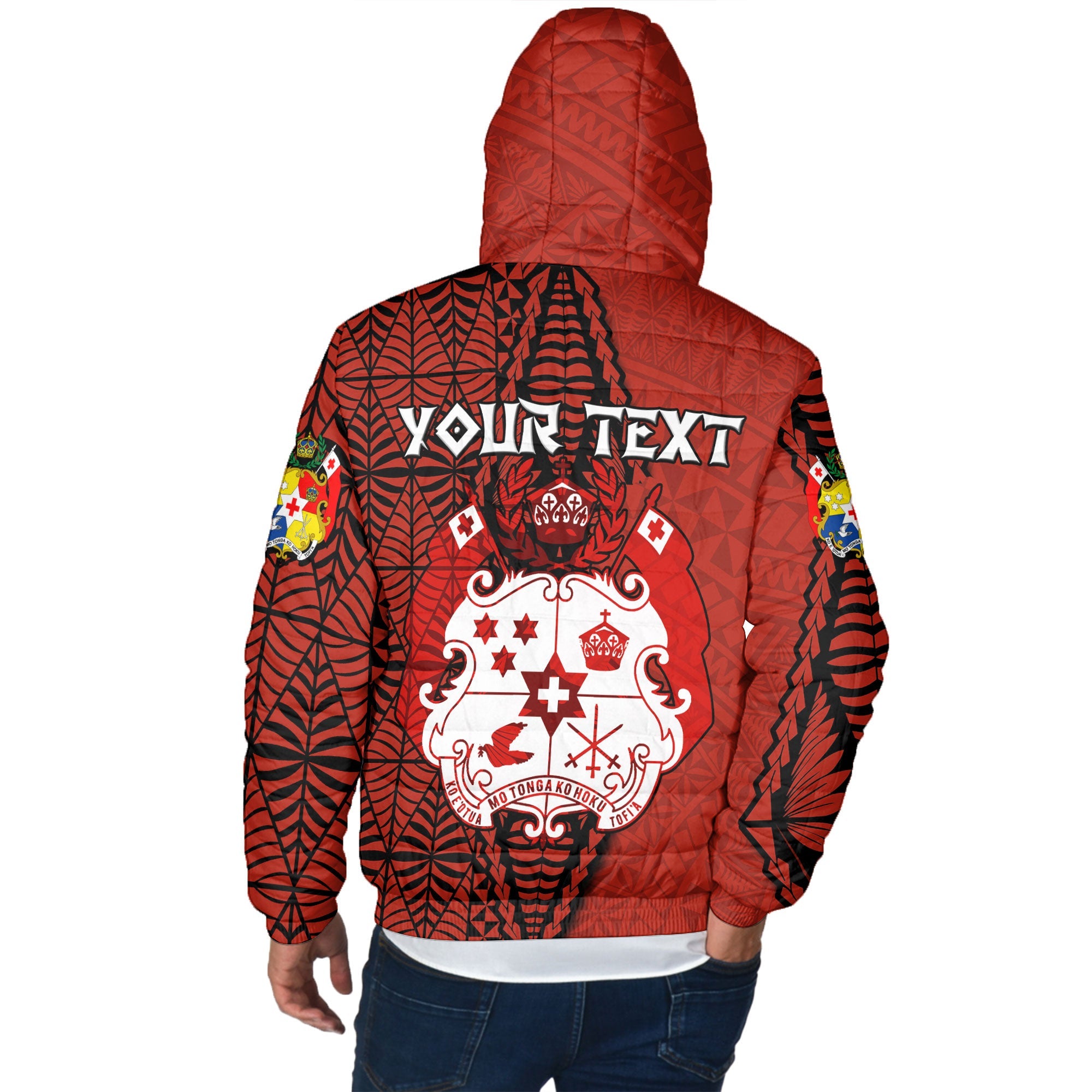 Custom Tonga The Tonga Terror Men Hooded Padded Jacket