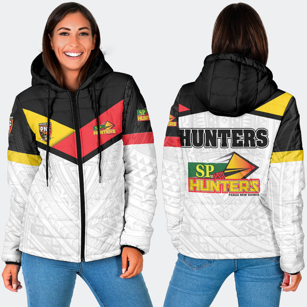 Papua New Guinea Rugby Hunters Women Hooded Padded Jacket