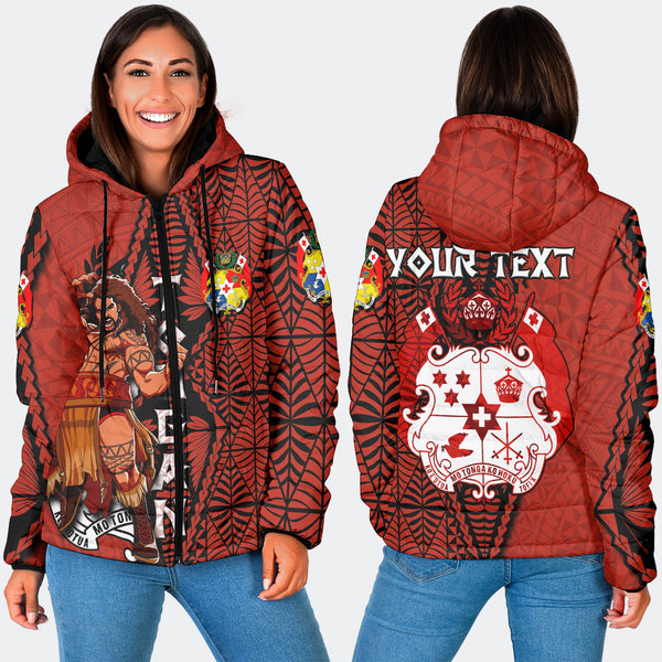 Custom Tonga The Tonga Terror Women Hooded Padded Jacket