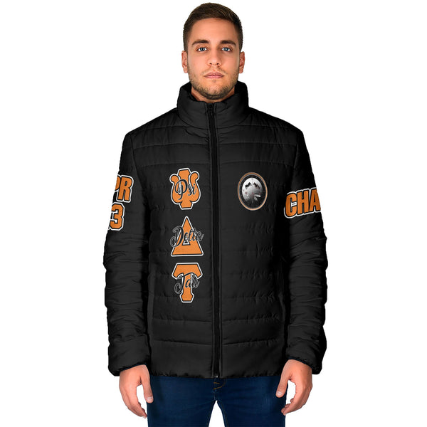 Fraternity Jacket - Personalized Psi Delta Tau Men Padded Jacket Original Dark Style