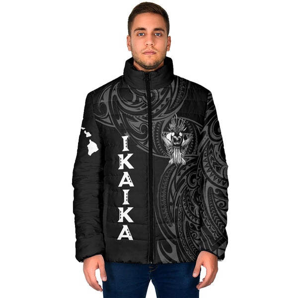 Hawaii Ikaika Warrior Men Padded Jacket Polynesian Style