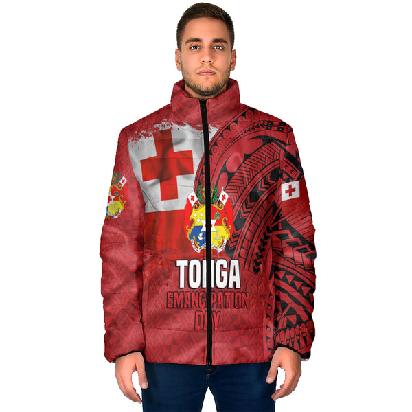 Tonga Independence Emancipation Day Men Padded Jacket