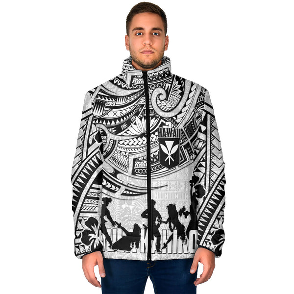 Hawaiian Hula Kahiko Men Padded Jacket