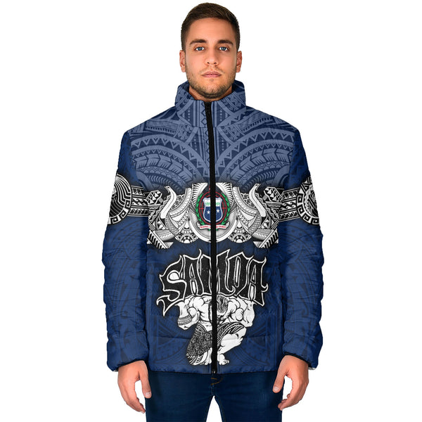 Custom Samoa Warrior Men Padded Jacket