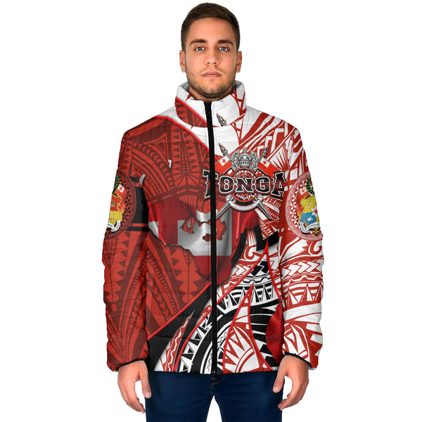 Tonga In My Heart Royal Coat Of Arms Men Padded Jacket