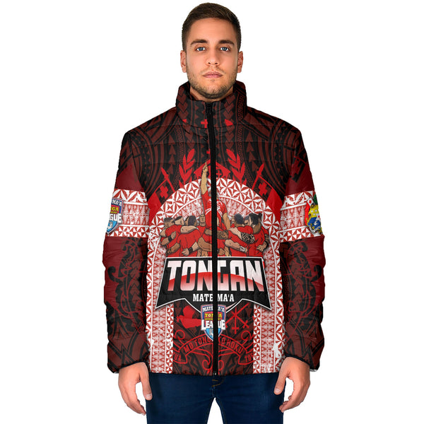 Custom Tonga Mate Ma'a Rugby League Men Padded Jacket