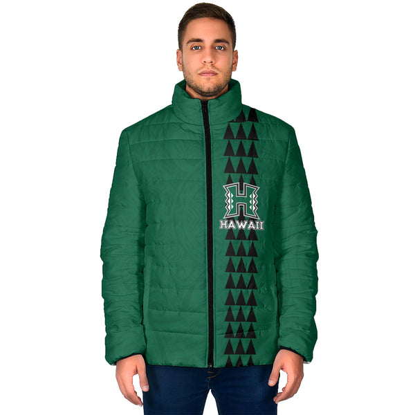 Custom Hawaii Rainbow Warriors Rugby Men Padded Jacket