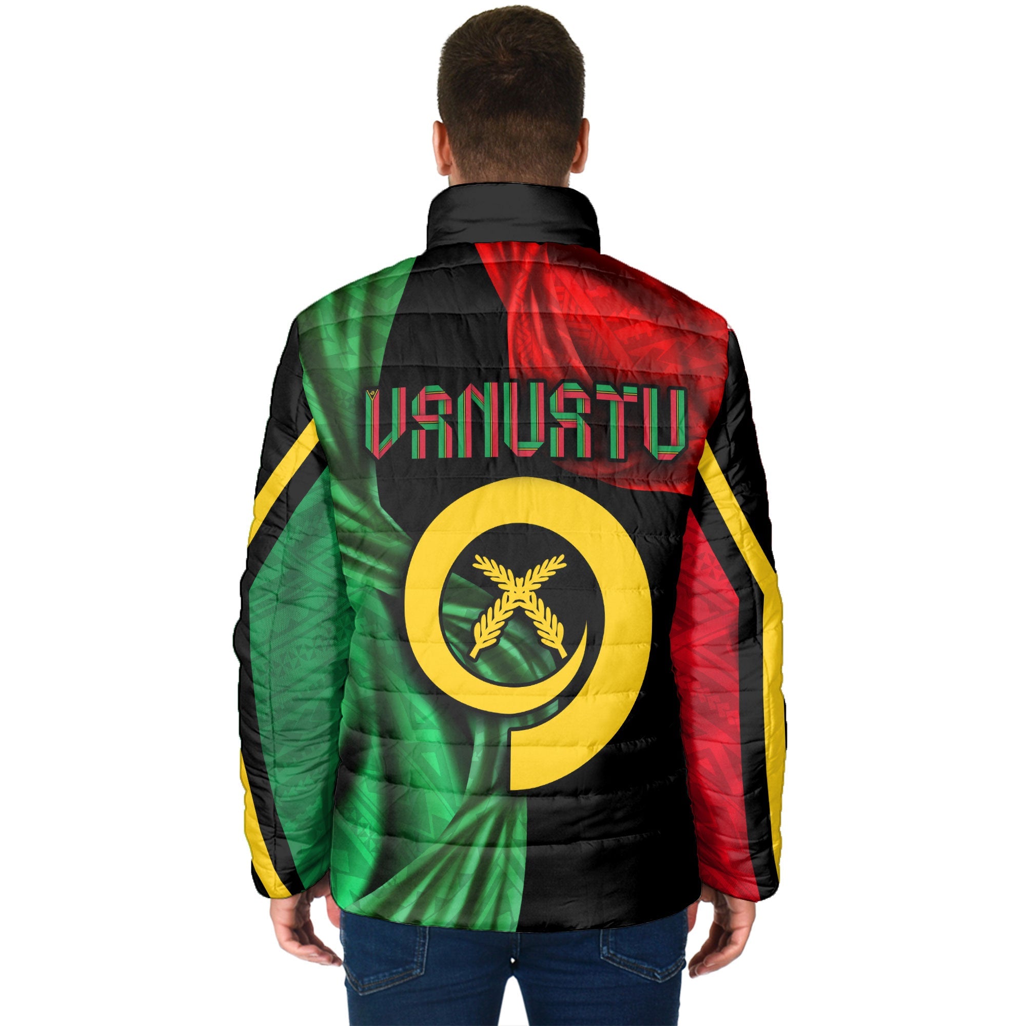 Vanuatu In Me Independence Day Men Padded Jacket 43rd Anniversary Style