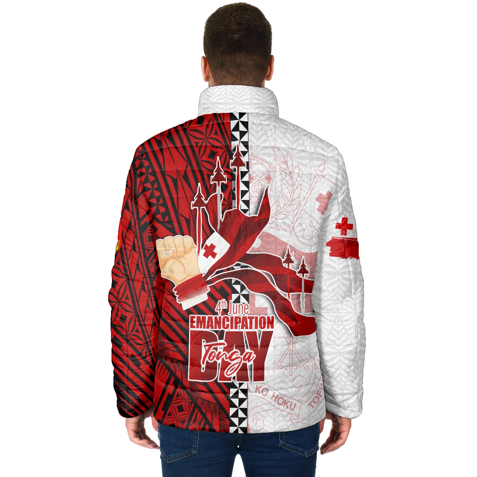 Tonga National Emancipation Day Men Padded Jacket