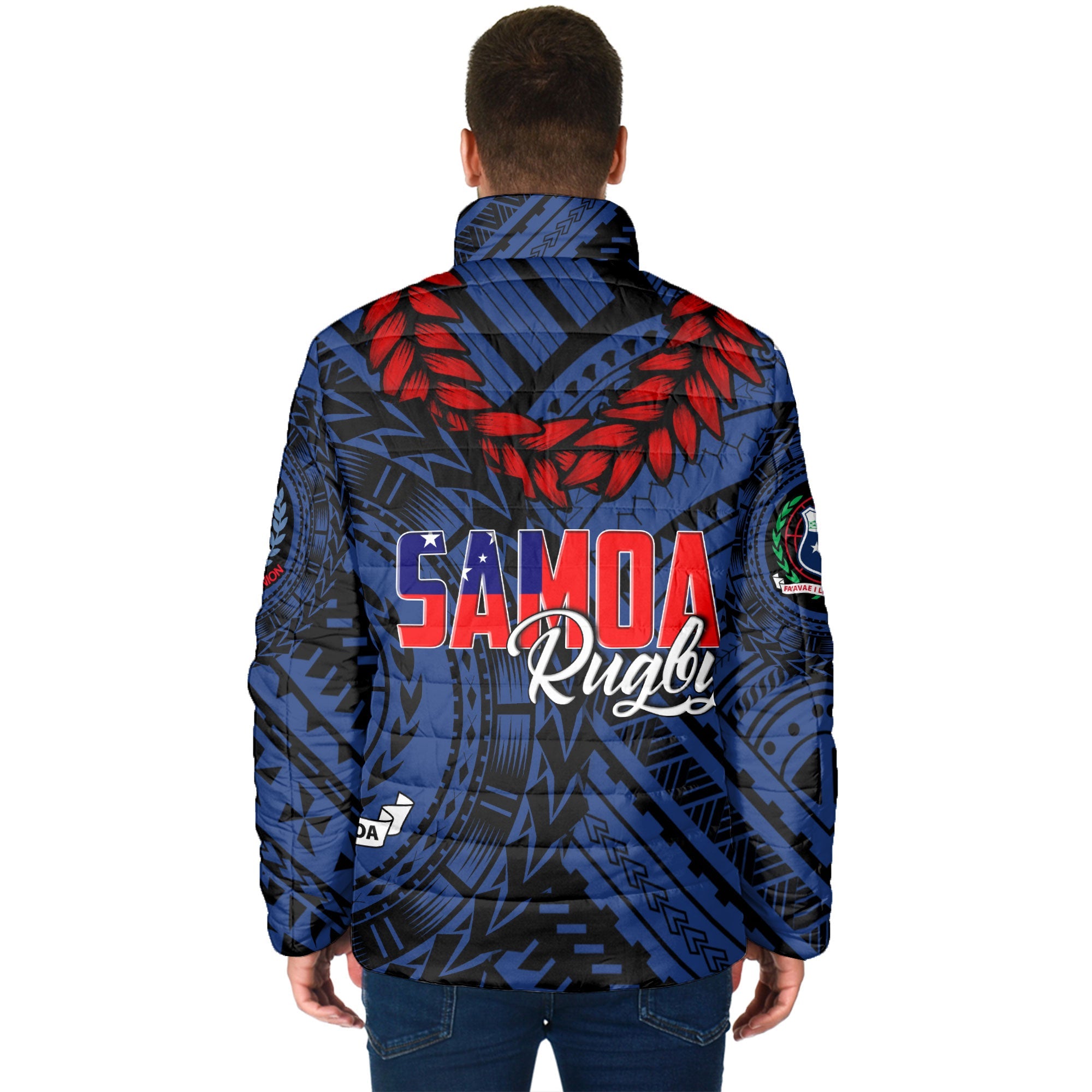 Samoa TOA Rugby Men Padded Jacket Ulafala Style