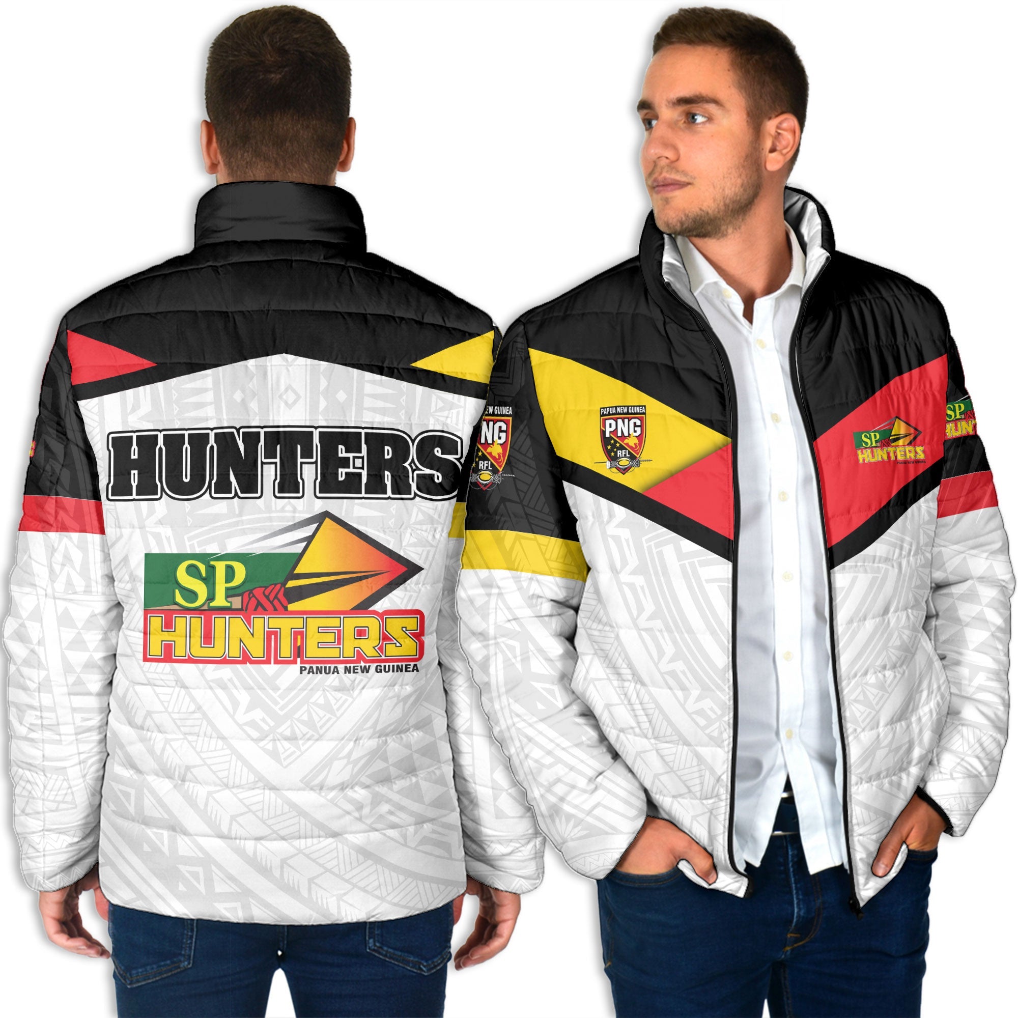 Papua New Guinea Rugby Hunters Men Padded Jacket