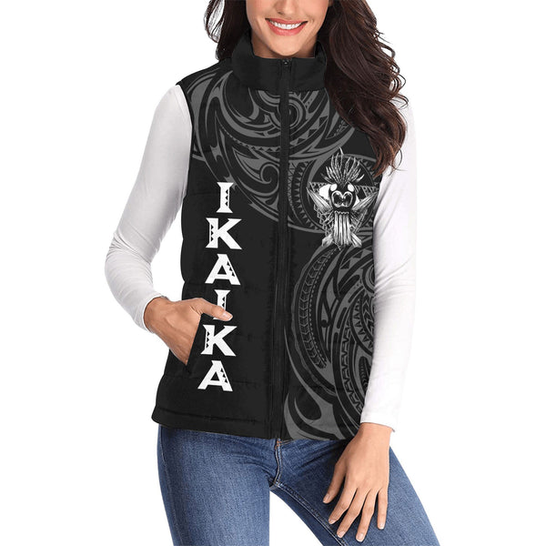 Hawaii Ikaika Warrior Women Padded Jacket Vest Polynesian Style