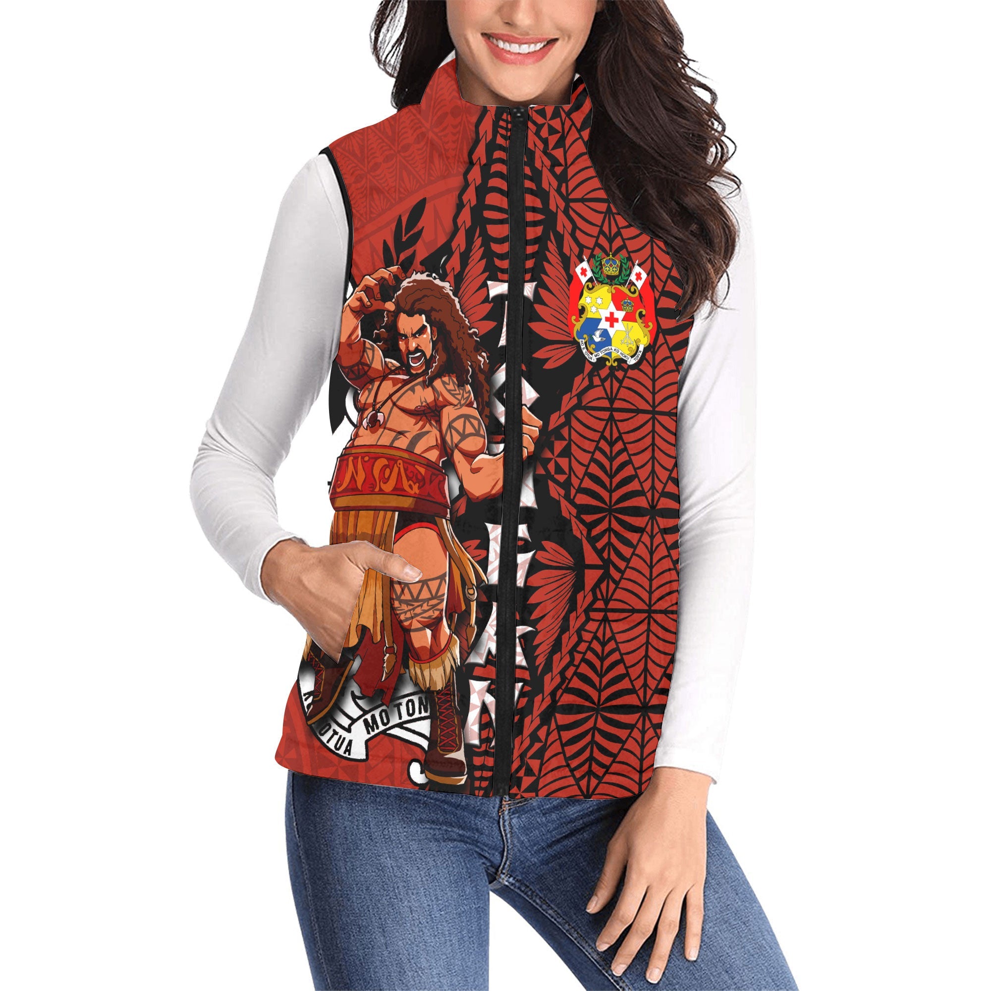 Custom Tonga The Tonga Terror Women Padded Jacket Vest