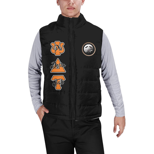 Fraternity Jacket - Personalized Psi Delta Tau Men Padded Jacket Vest Original Dark Style