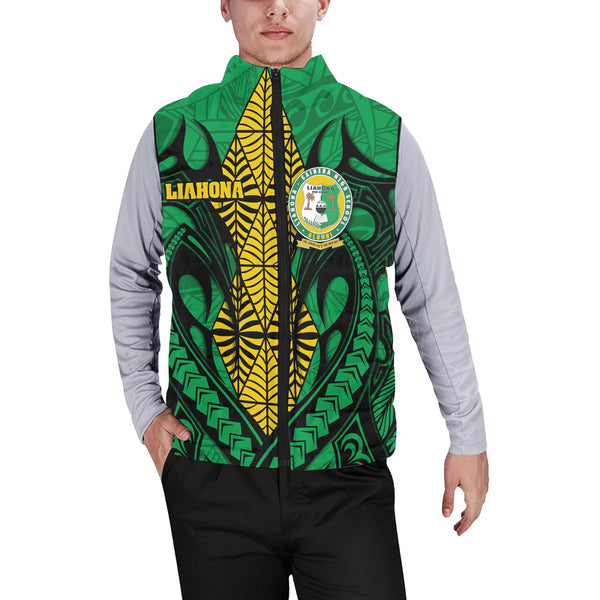 Custom Tonga Liahona High School Men Padded Jacket Vest