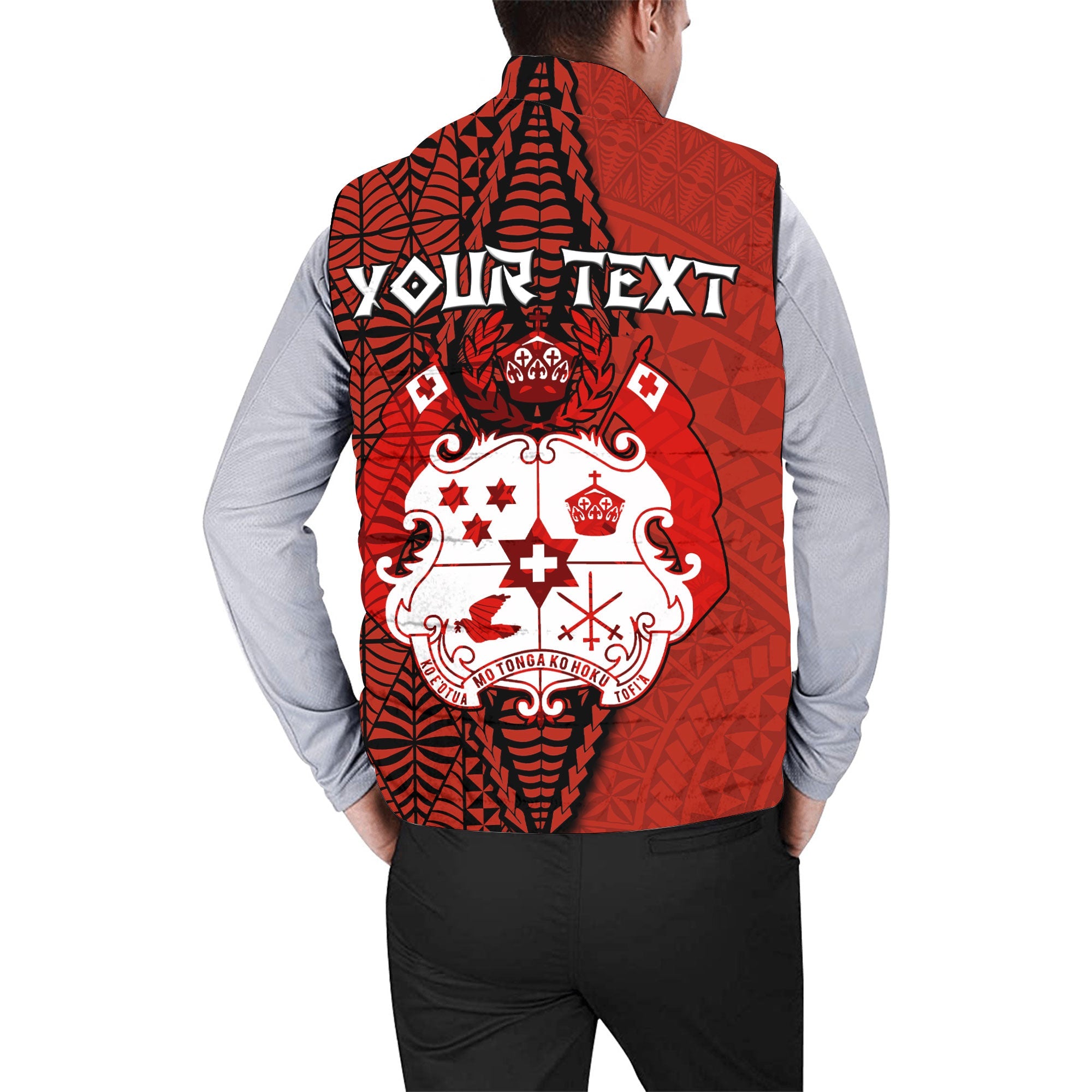 Custom Tonga The Tonga Terror Men Padded Jacket Vest