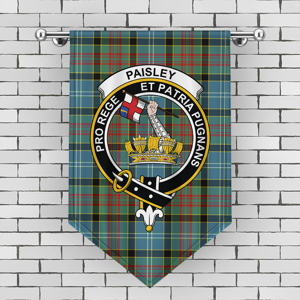 Paisley District Tartan Classic Crest Gonfalon