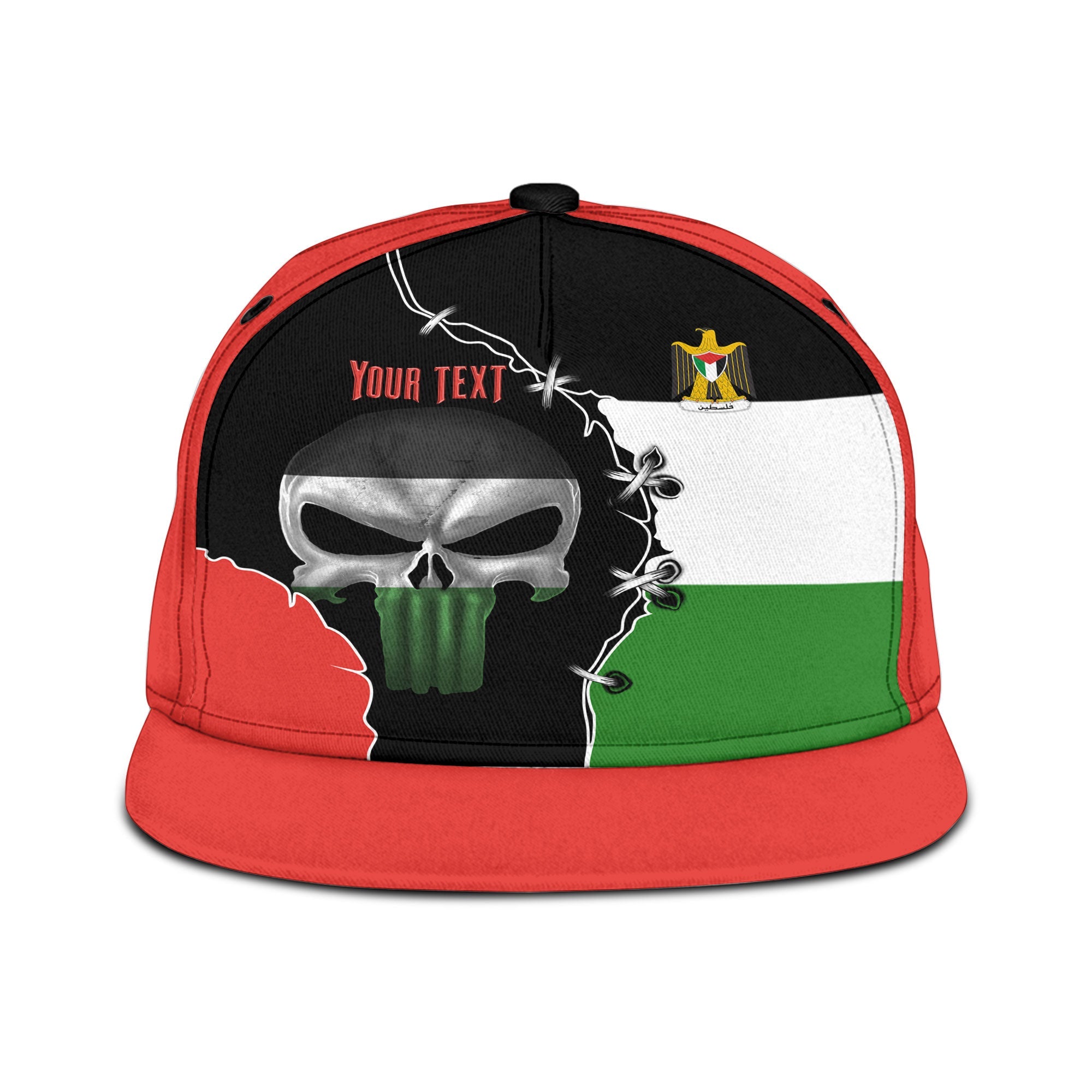 Gaza Hat Palestine Snapback Hat Flag & Coat Of Arms Skull Style – To The Closet