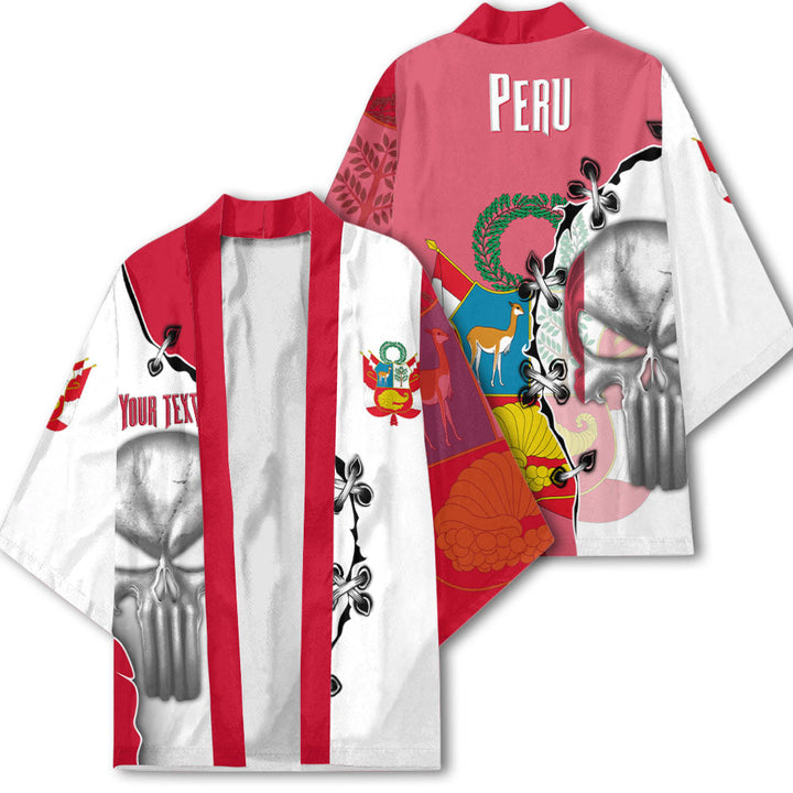 Peru Kimono Flag & Coat Of Arms Skull Style – To The Closet