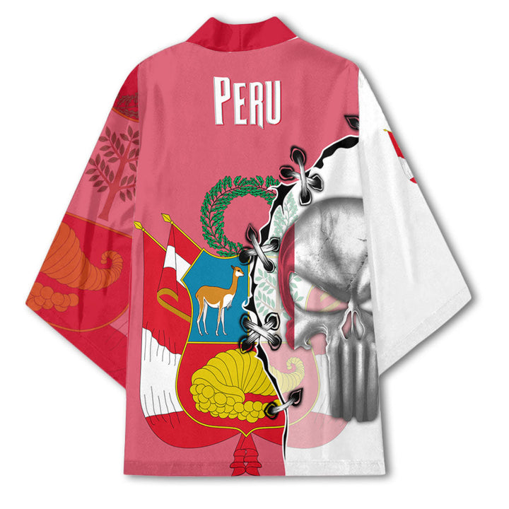Peru Kimono Flag & Coat Of Arms Skull Style – To The Closet