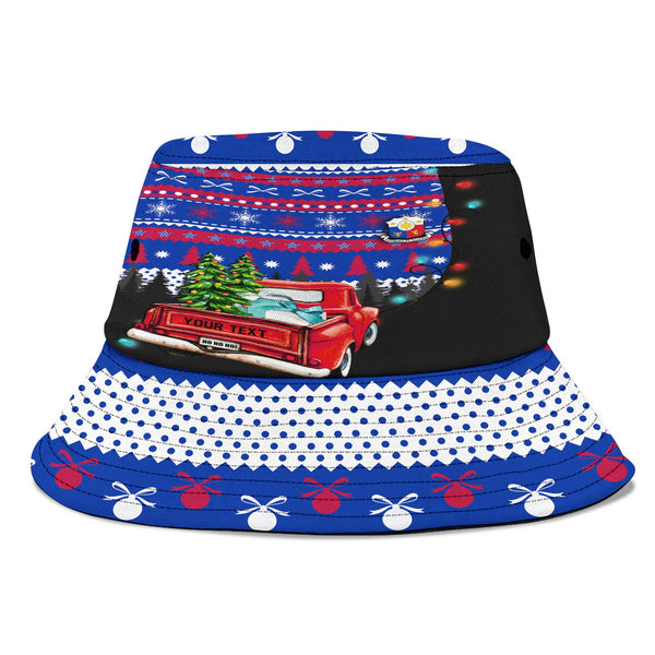 Philippines Bucket Hat Coat Of Arms Christmas Style