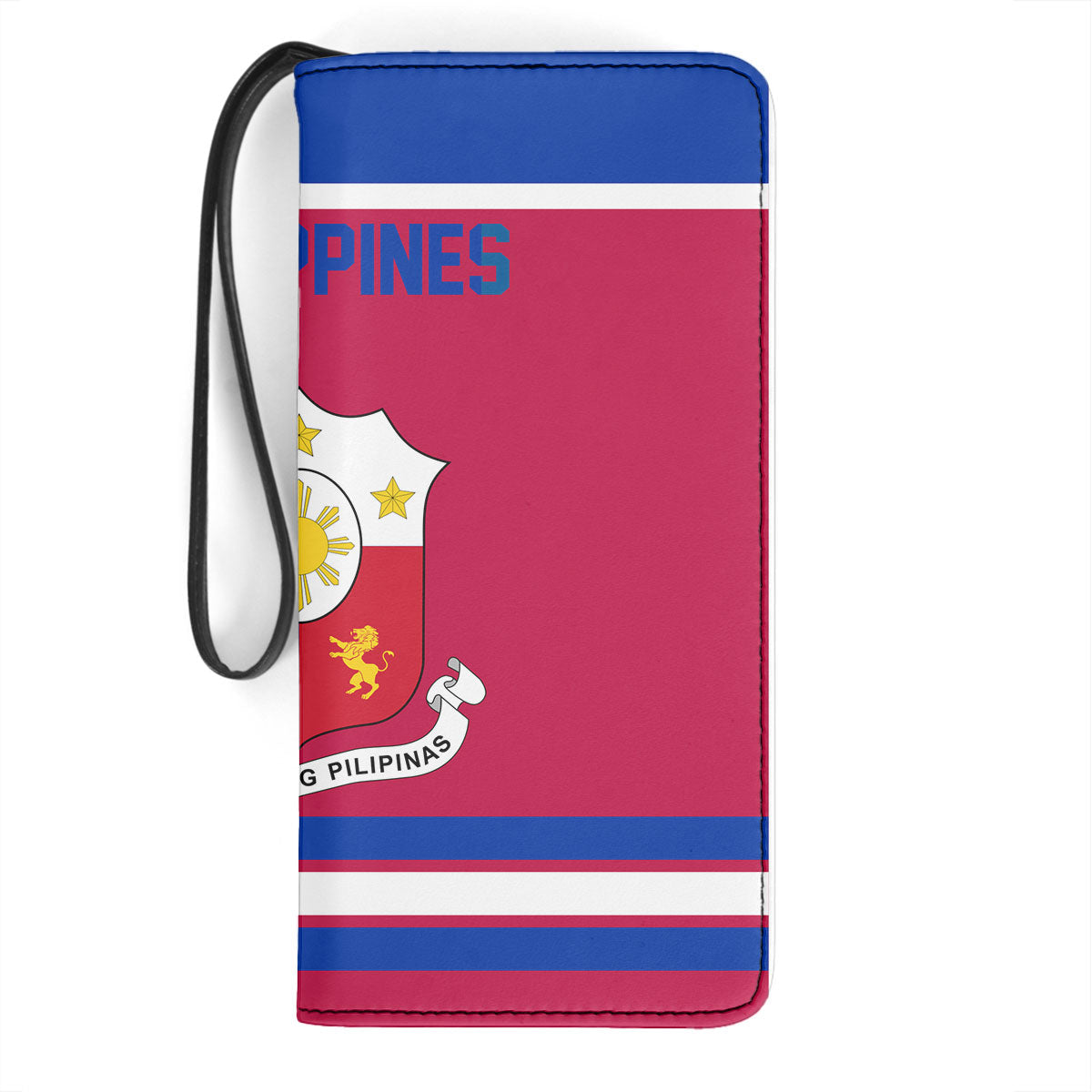 Philippines Clutch Purse Flag & Coat Of Arms Hockey Style