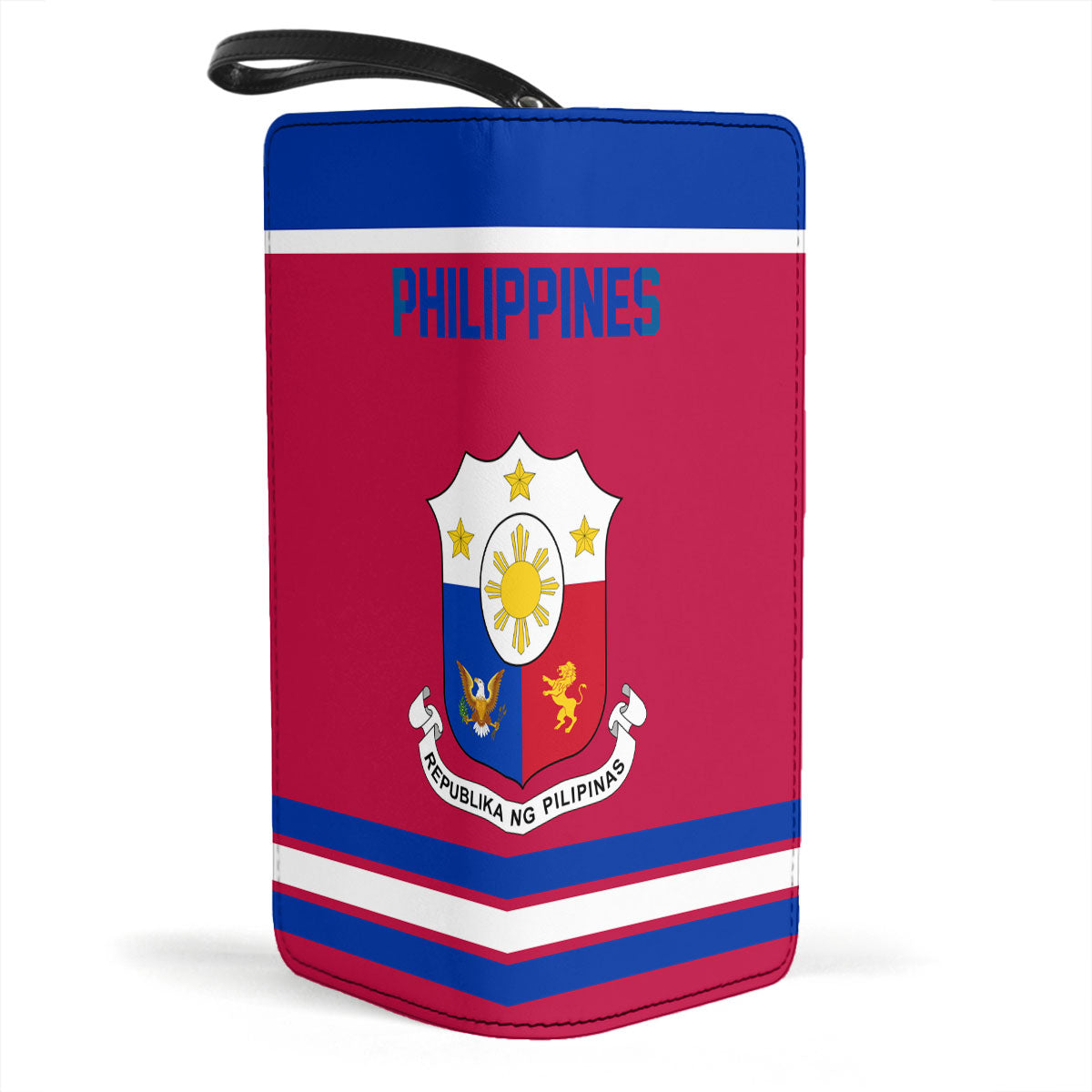 Philippines Clutch Purse Flag & Coat Of Arms Hockey Style