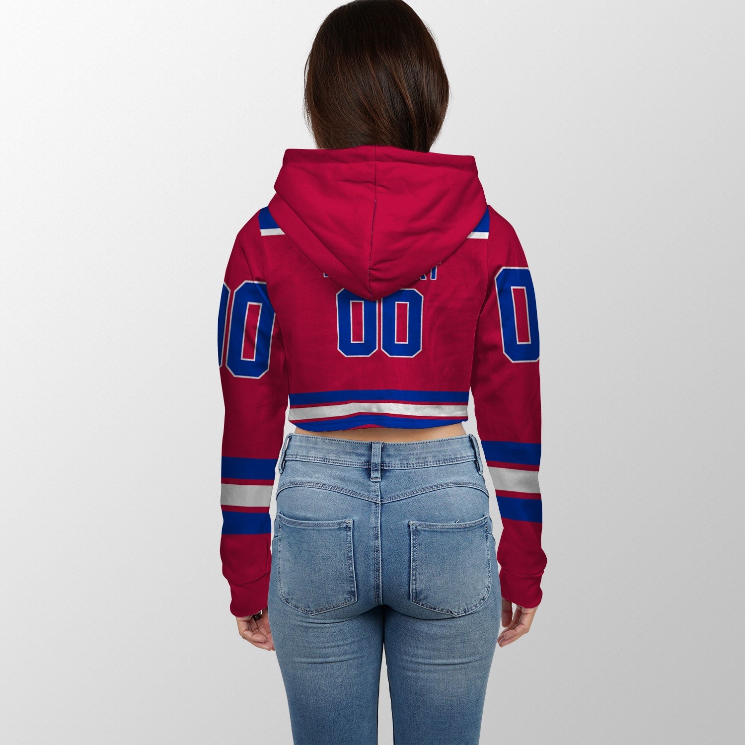 Philippines Crop Hoodie Flag & Coat Of Arms Hockey Style