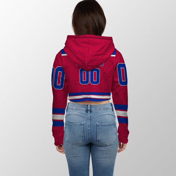 Philippines Crop Hoodie Flag & Coat Of Arms Hockey Style