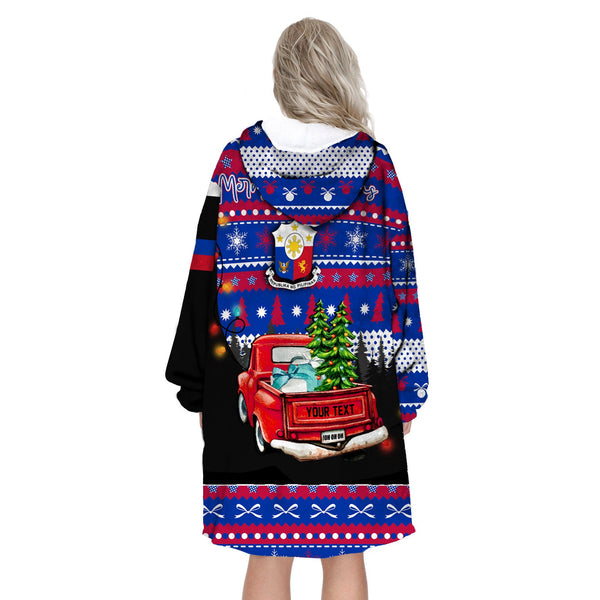 Philippines Snug Hoodie Coat Of Arms Christmas Style