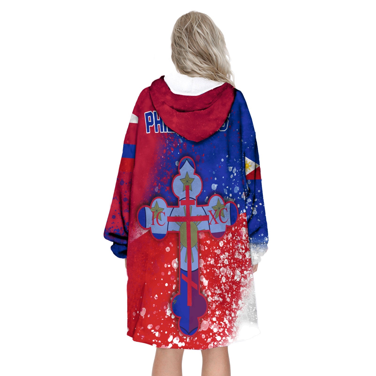 Philippines Snug Hoodie Flag & Coat Of Arms Orthodox Style