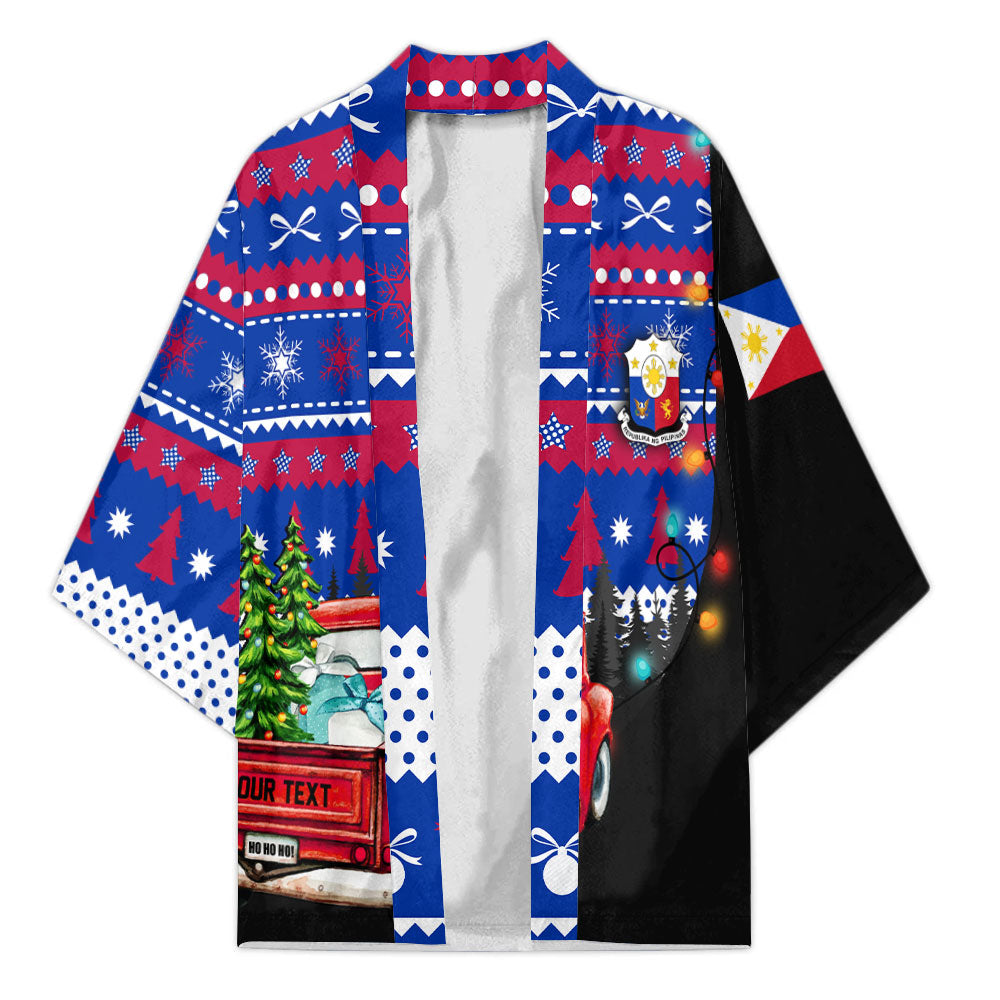 Philippines Kimono Coat Of Arms Christmas Style