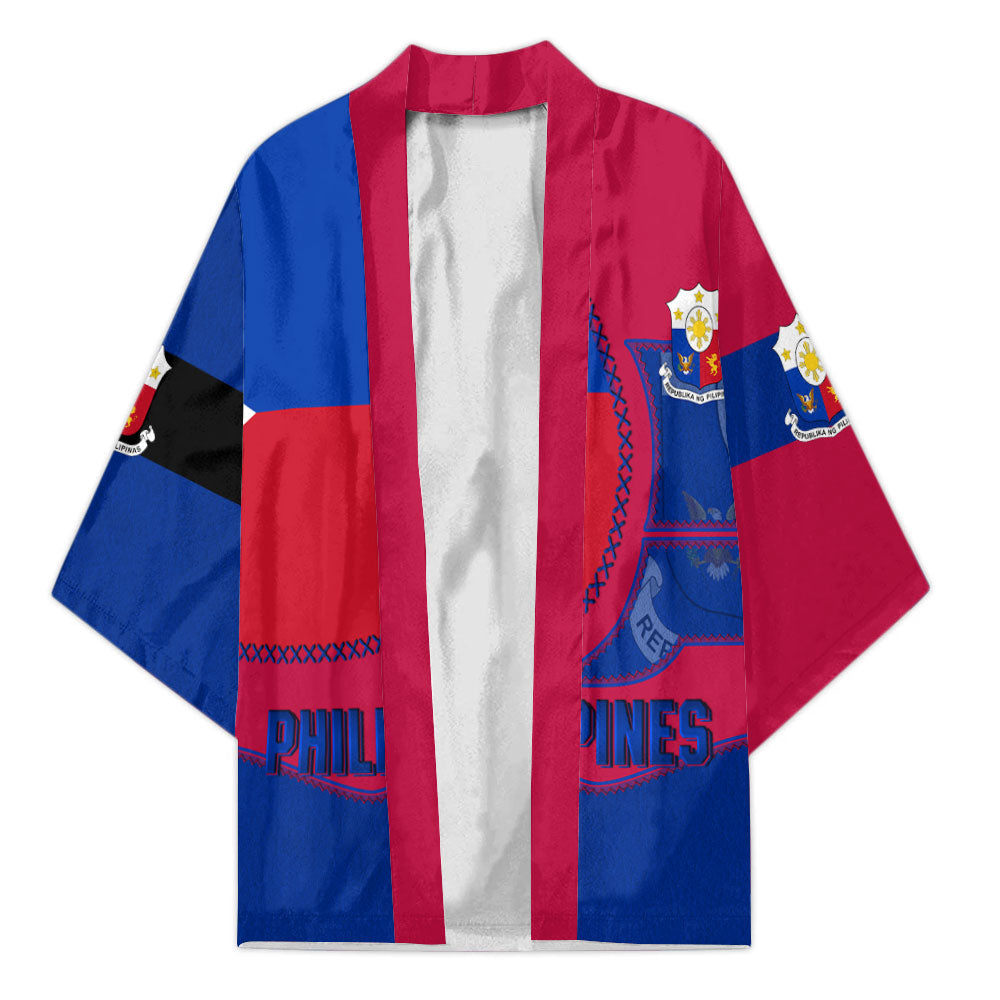 Philippines Kimono Flag & Coat Of Arms Leather Style