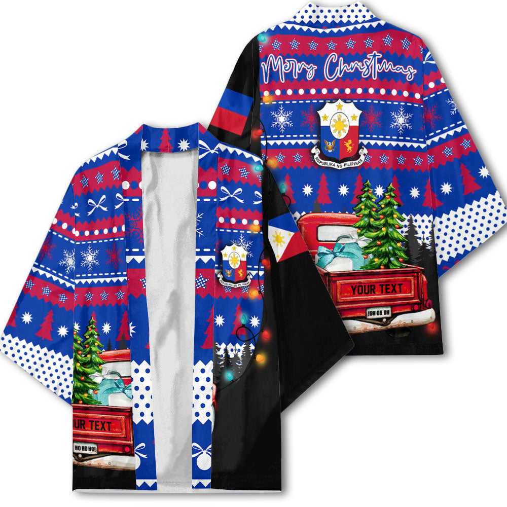 Philippines Kimono Coat Of Arms Christmas Style